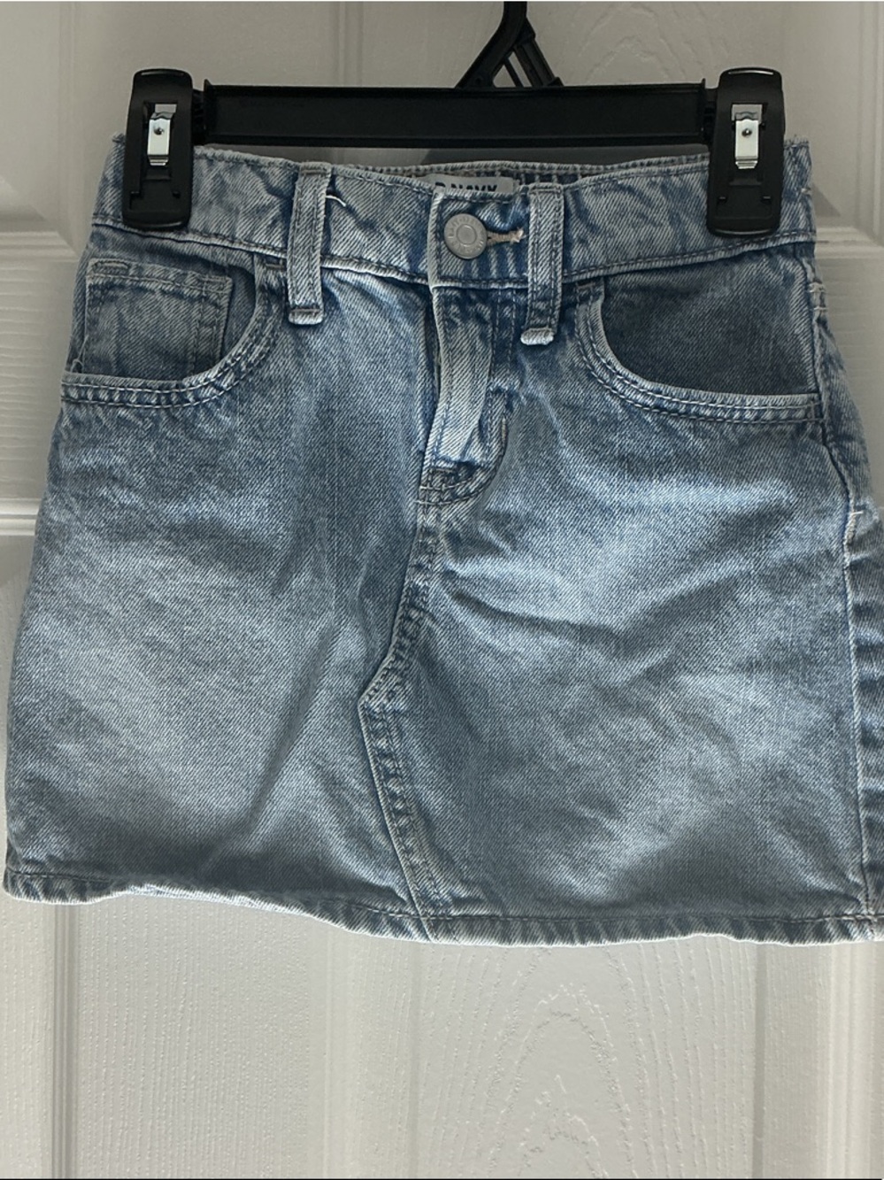 Old Navy Light Blue Denim Girls Mini Skirt